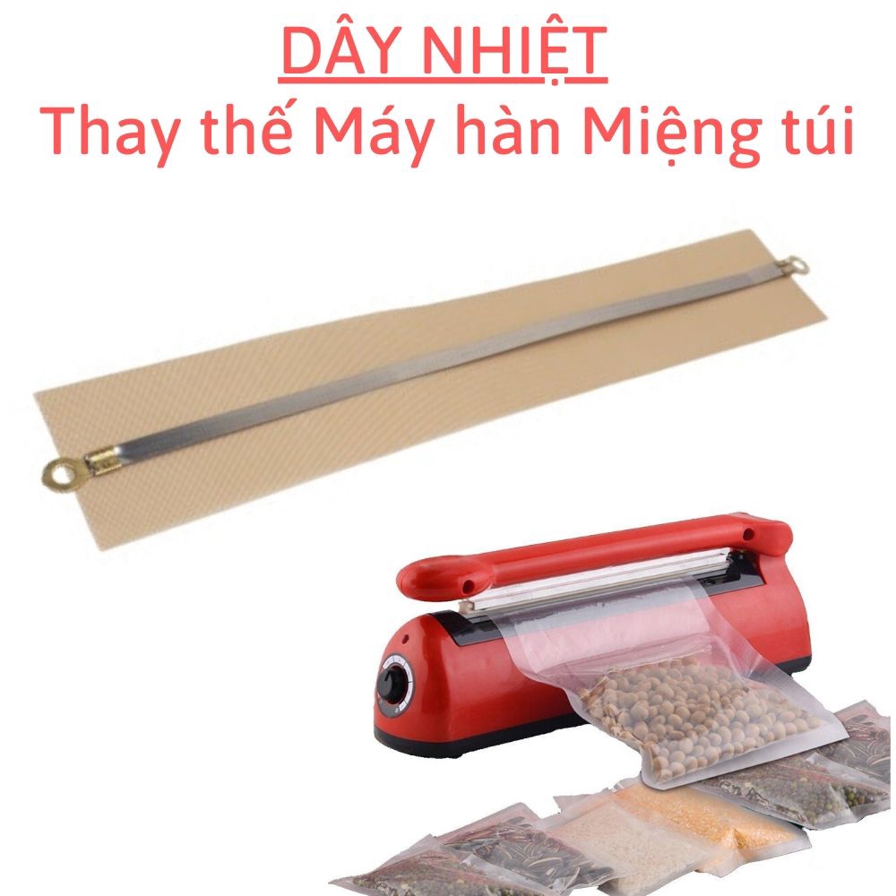 Bộ dây nhiệt thay thế máy hàn miệng túi Rộng 2mm * 200/250/300/400mm