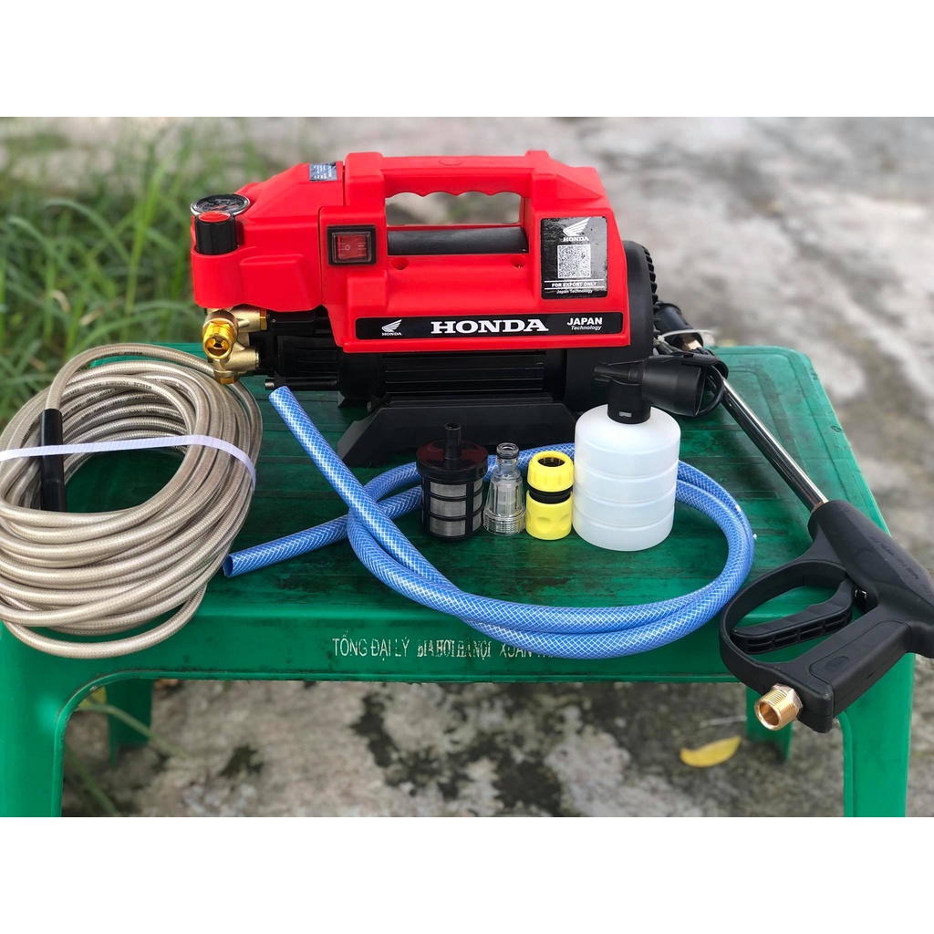MÁY RỬA XE ÁP LỰC HONDA 3500W .MÁY CÓ CHỈNH ÁP TẶNG BÌNH TẠO BỌT