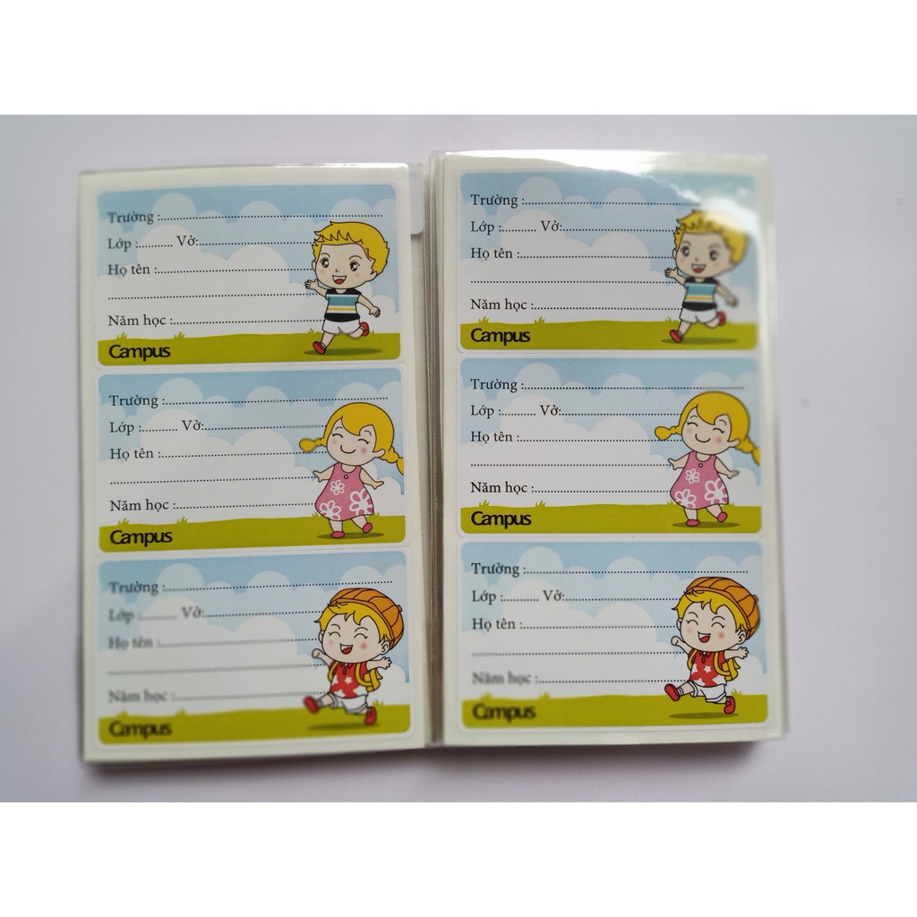 Nhãn vở Campus HOLIDAY 12c/tập