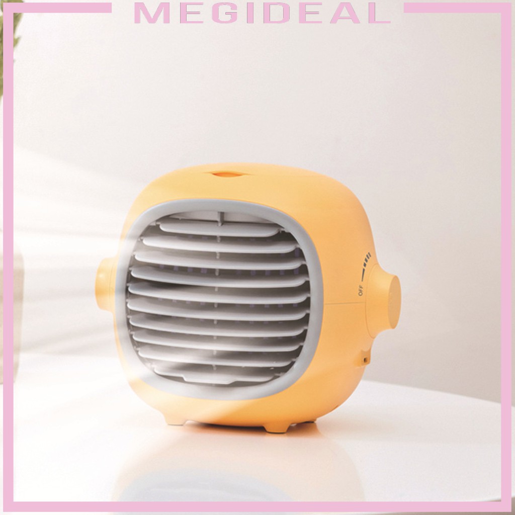 Portable Air Conditioner Fan, Personal Air Cooler, Small USB Quiet Desktop Air Cooler Table Mini Conditioner Fan for Home Office