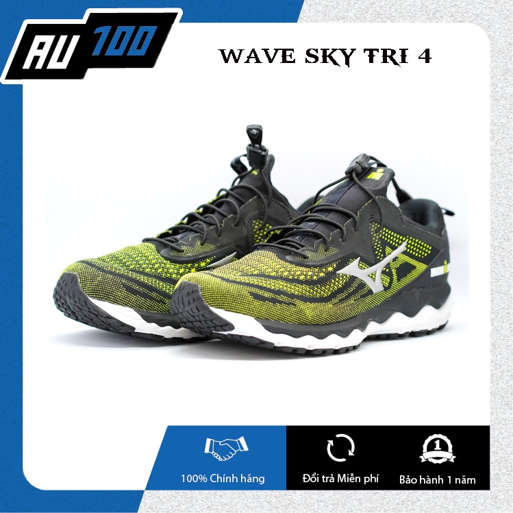Giày thể thao Mizuno Wave Sky Tri 4 chính hãng 100% [êm ái, ổn định trên từng bước di chuyển]