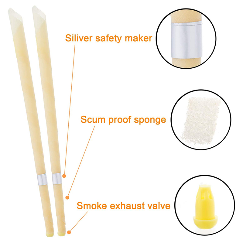 [Hàng mới về] Bộ 2 nến+2 khay vệ sinh tai an toàn