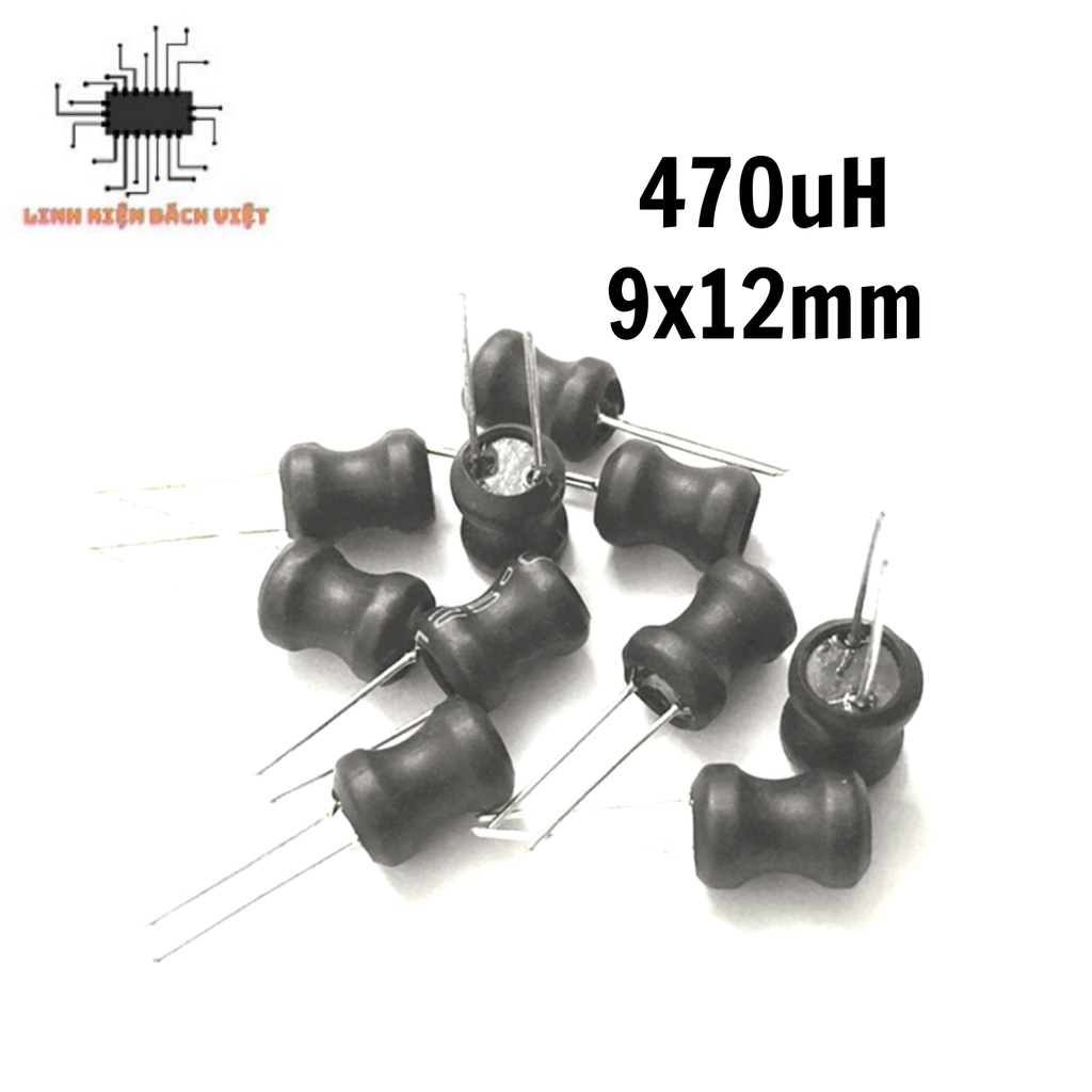 Cuộn cảm cắm 470uH 0912 470uH 9x12mm chất lượng tốt ( túi 10 chiếc )