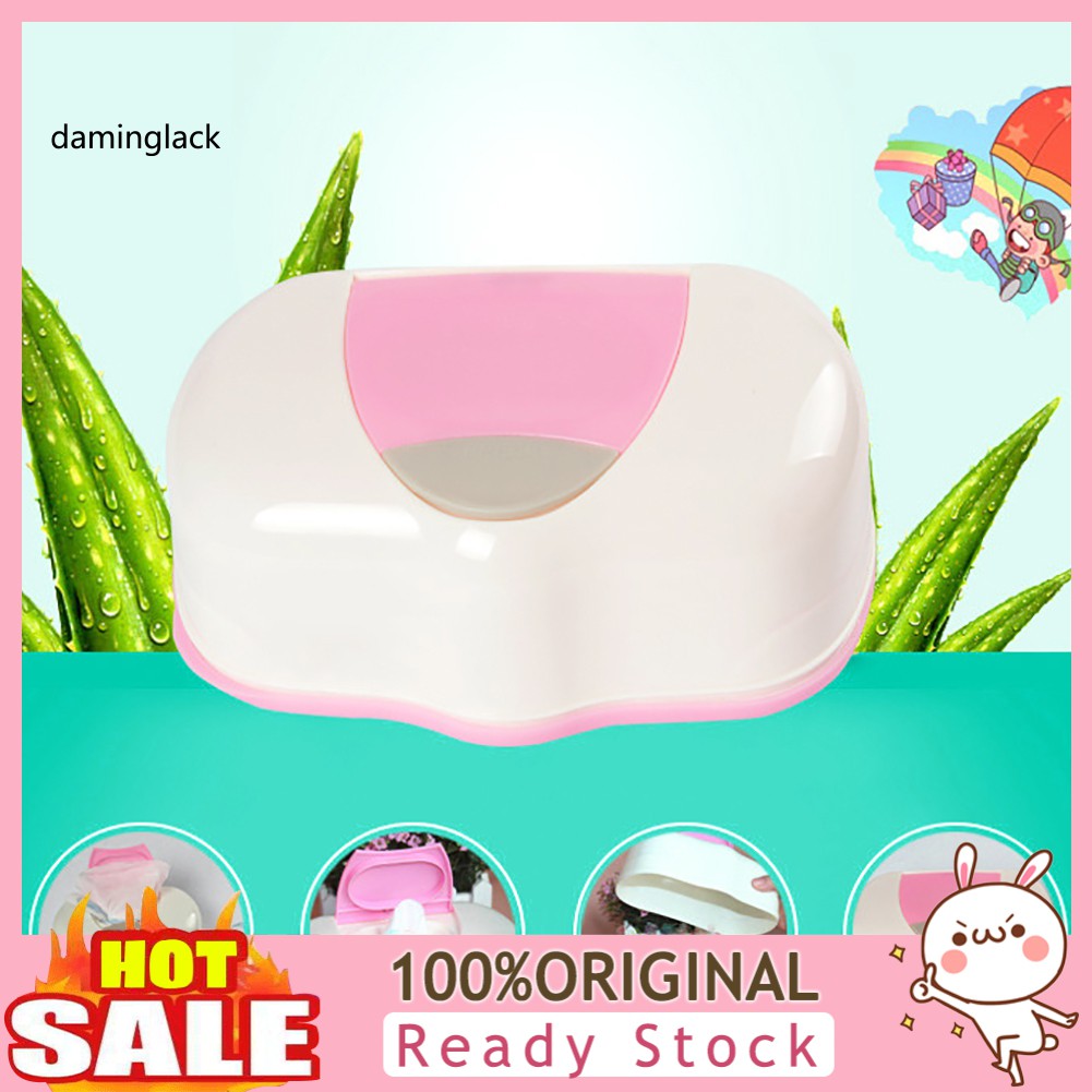 Hộp Đựng Khăn Giấy Ướt Tự Động Dạng Nhấn Tiện Dụng Cho Xe Hơi