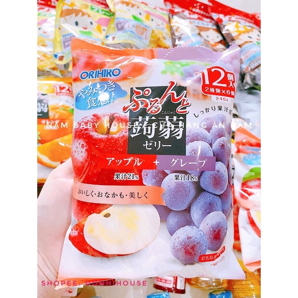 Thạch trái cây Orihiro Nhật Bản cho bé ăn dặm date mới nhất