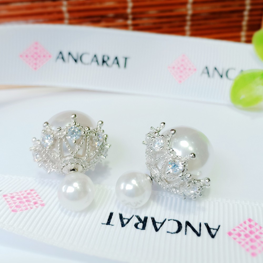 Bông tai Bạc Ngọc trai thời trang - ANCARAT - B2