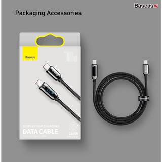 Cáp sạc nhanh C to C 100W Baseus Display Fast Charging Data Cable