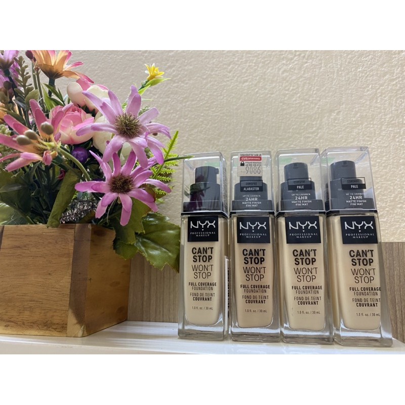 Kem nền NYX Professional Makeup Can’t Stop Won’t Stop Full Coverage Foundation - CSWSF01