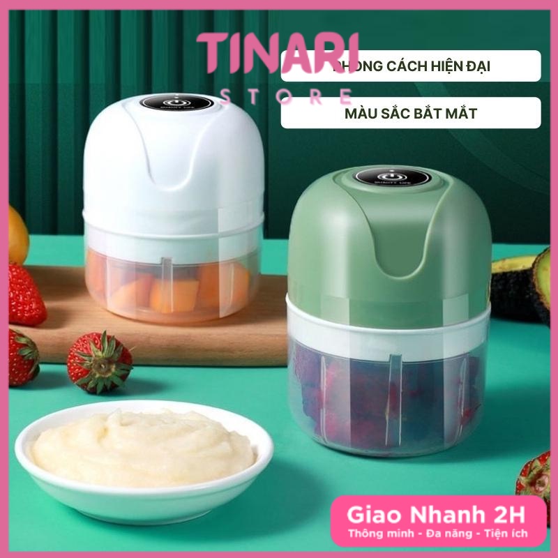 [Đồ Gia Dụng] Máy Xay Tỏi Ớt Cầm Tay Mini Siêu Tiện Lợi