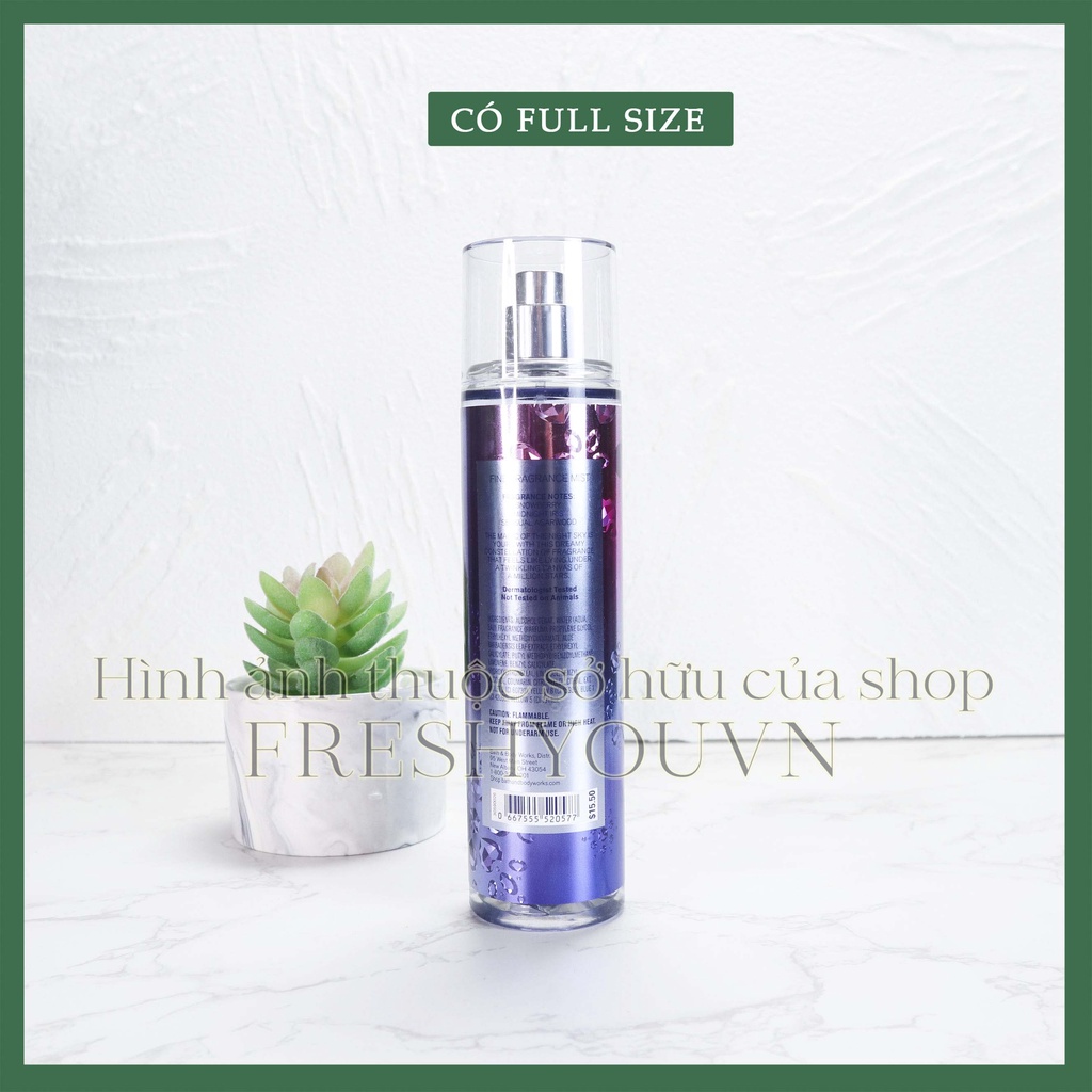 Starlit Nights - Xịt thơm toàn thân body mist Bath & Body Works - fresh you