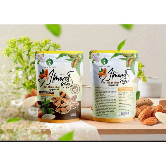 Hạt hạnh nhân Mỹ rang bơ ( 175k / bịch 500g)