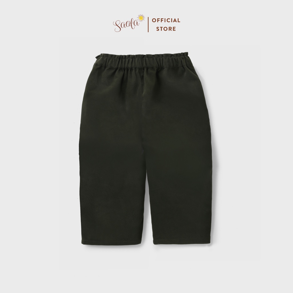 Quần Baggy Chất Liệu Nhung Tăm Cao Cấp Phong Cách Ulzzang Cho Bé Gái - ULA PANTS - PCD001 &amp; PCD002 - SAOLA KIDS CLOTHING