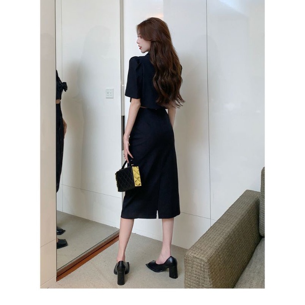 SET ÁO CROTOP CHÂN VÁY DÀI