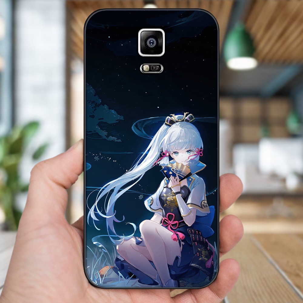 Ốp lưng Samsung Note 4 viền đen in hình Ayaka Genshin Impact