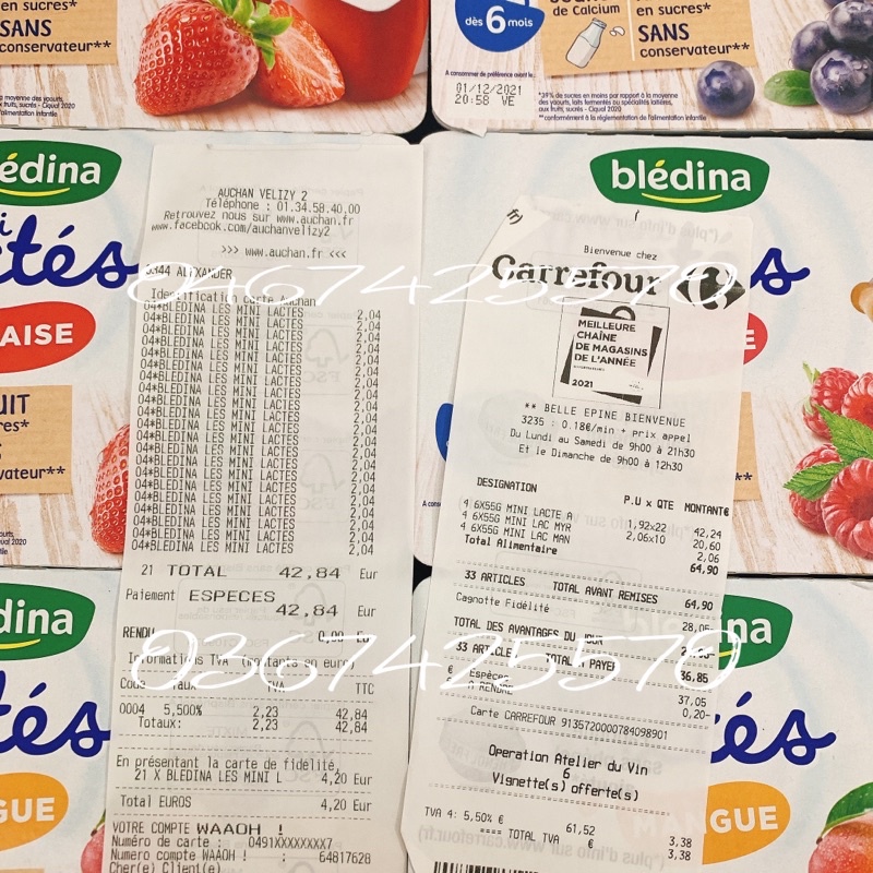 ( Air ✈️ đủ bill date 4/2024) Sữa chua Bledina cho bé 6m+ Pháp (lốc 6x55g)