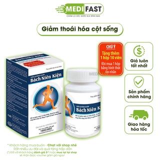 Bách Niên Kiện dạng lọ 80 viên có tem tích điểm - bổ xương khớp, giảm thoái hóa khớp từ thảo dược