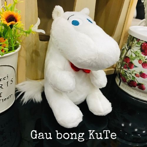 Gấu bông - Hà mã Moomin móc khóa, treo nôi