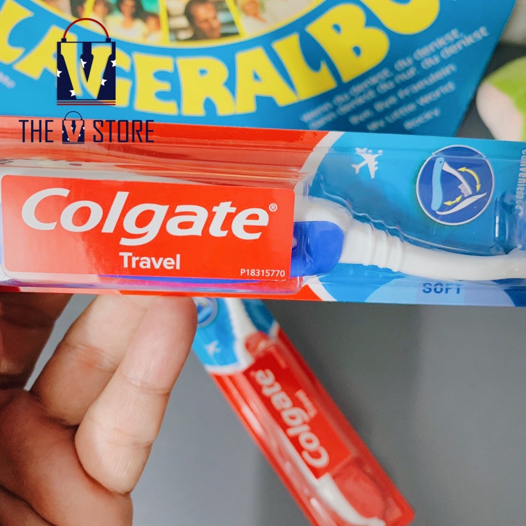 [HÀNG MỸ] BÀN CHẢI ĐÁNH RĂNG GẬP COLGATE, DU LỊCH TIỆN LỢI