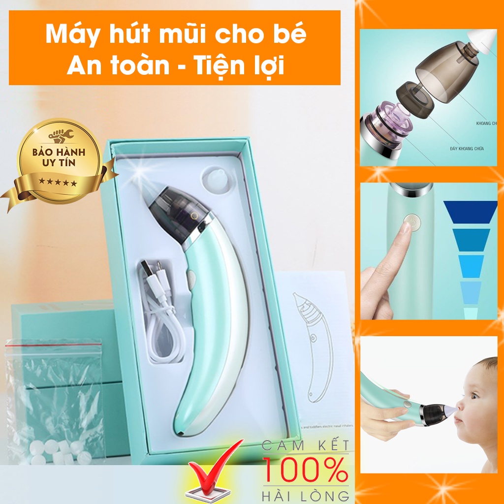 Máy hút mũi cao cấp Little bee cho bé sơ sinh 5 cấp độ