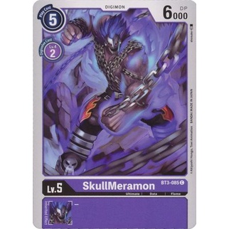 Thẻ bài Digimon - TCG - SkullMeramon / BT3-085'