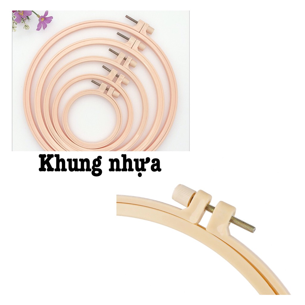 Khung thêu tre, Khung thêu nhựa -  - 01 chiếc