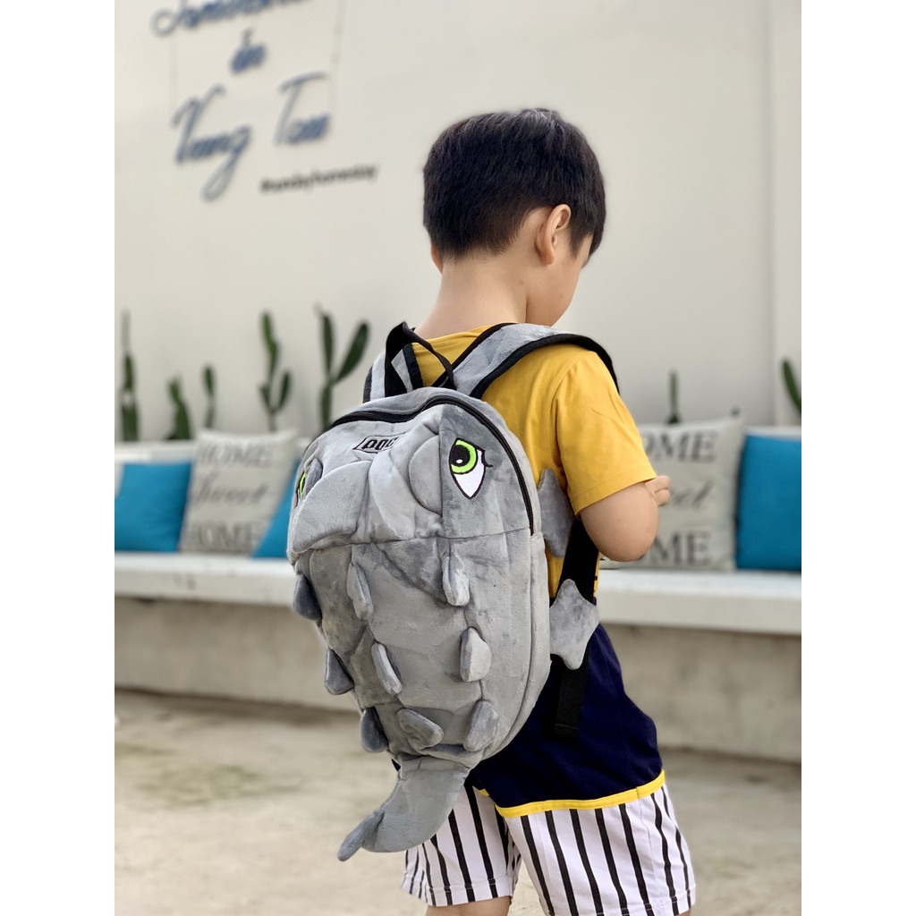 ( Loại bé) Balo khủng long đủ màu  loại vải nhung, loại cho bé