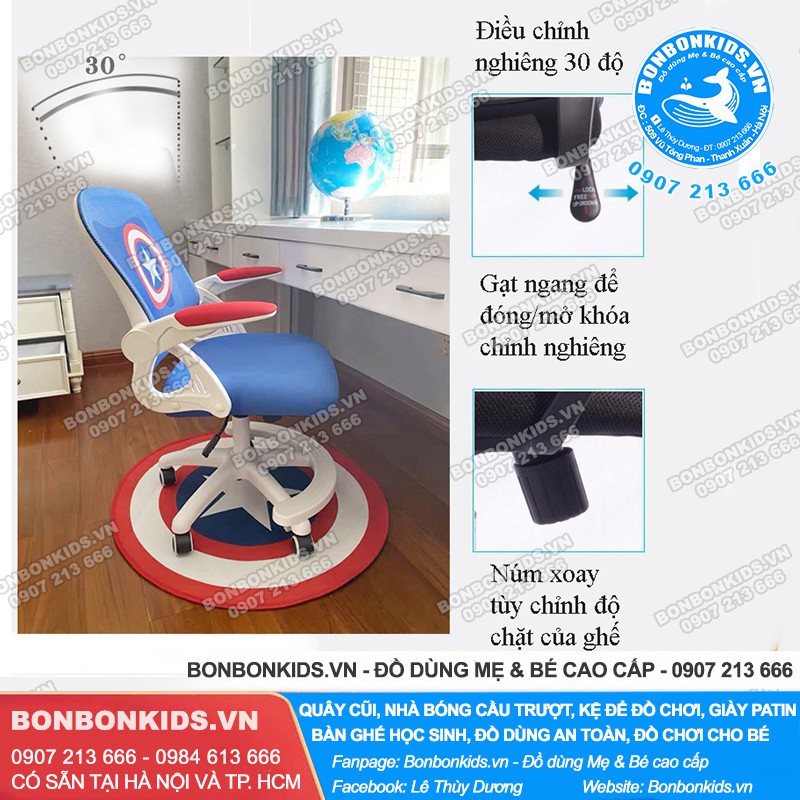 Ghế Hello Kitty, Ghế học sinh Hello Kitty cao cấp (Hàng loại 1 có điều chỉnh độ nghiêng, Tặng thảm lót) | BigBuy360 - bigbuy360.vn