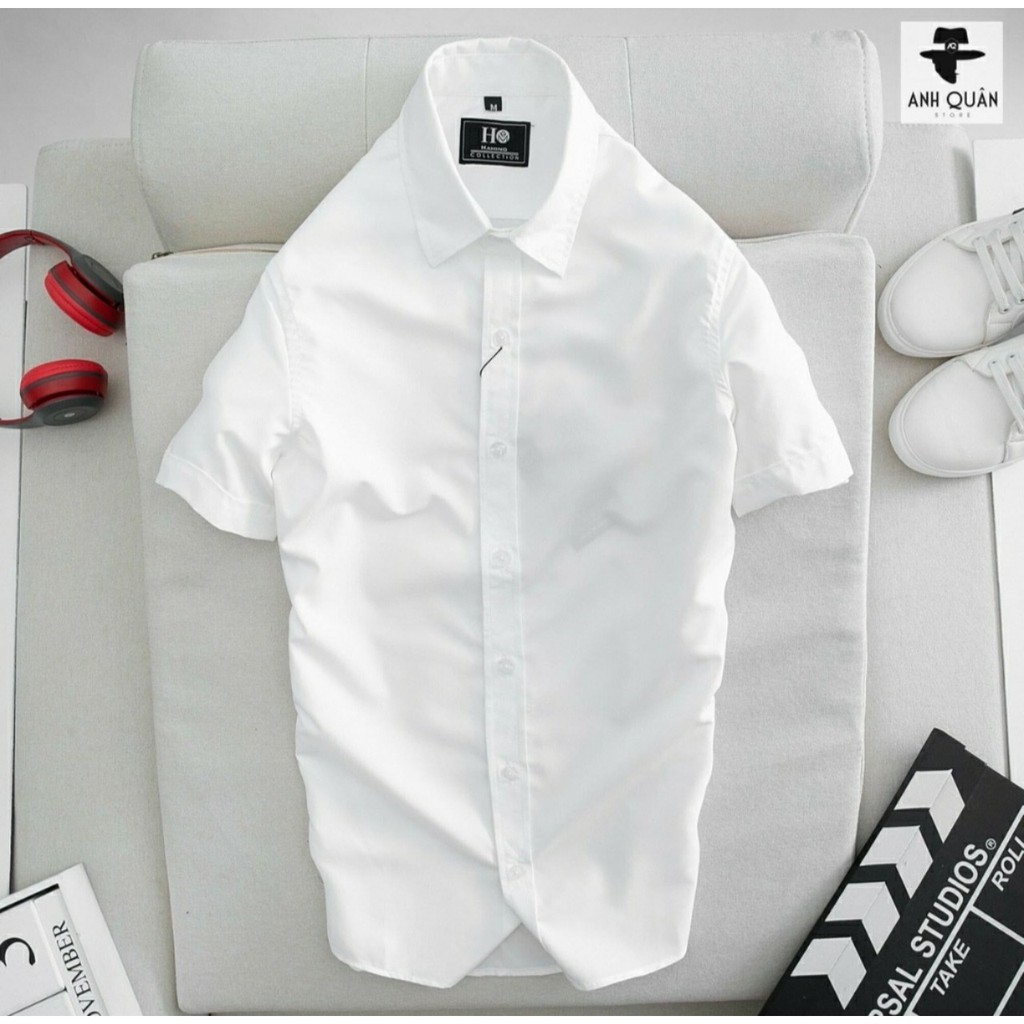 Áo Sơ Mi Nam Cộc Tay Trẻ Trung Cao Cấp Loại Đẹp