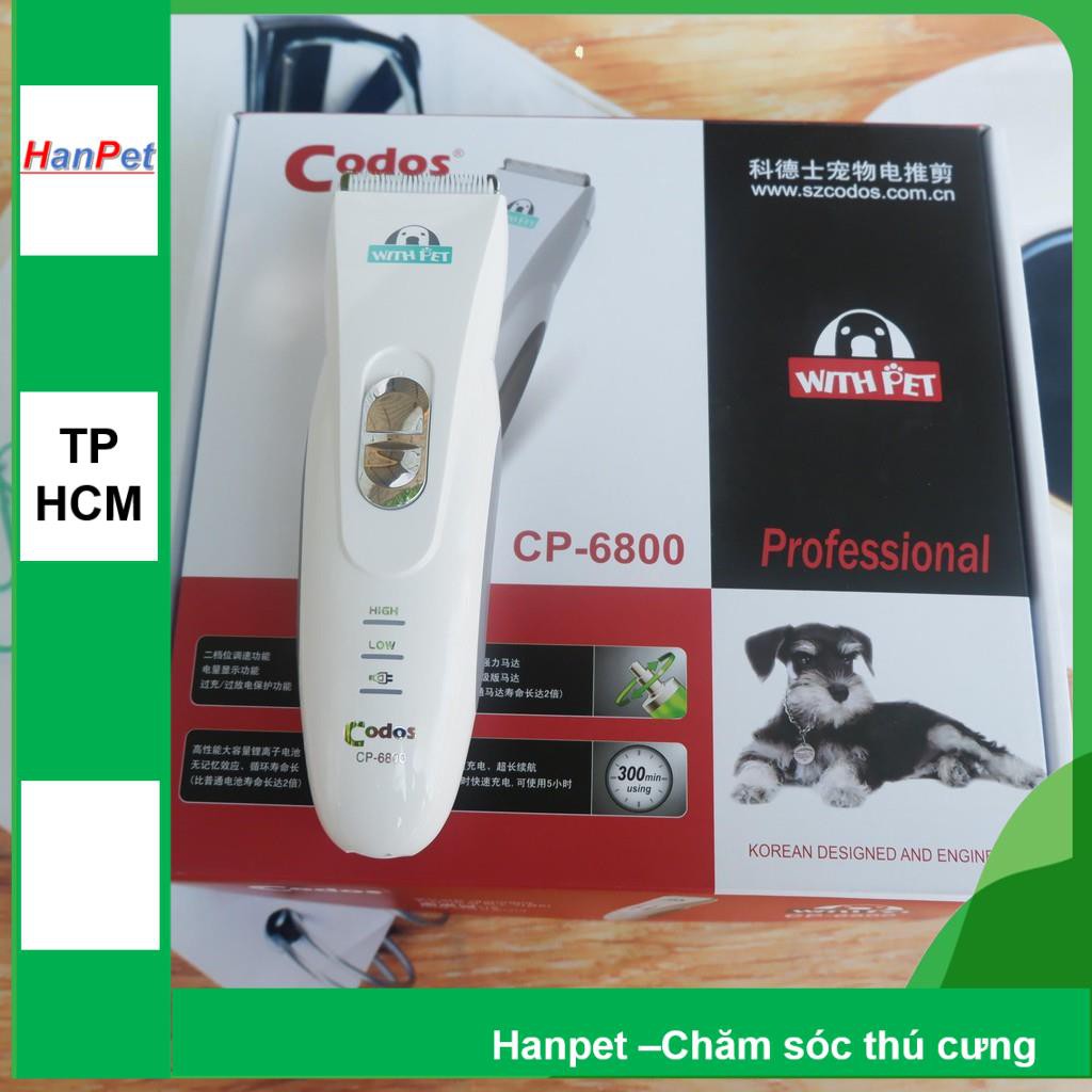 (Bảo hành 6 tháng) Tông Đơ máy CP-6800 THẾ HỆ MỚI - Chuyên Dụng máy Cắt Lông chó mèo chạy êm không ồn