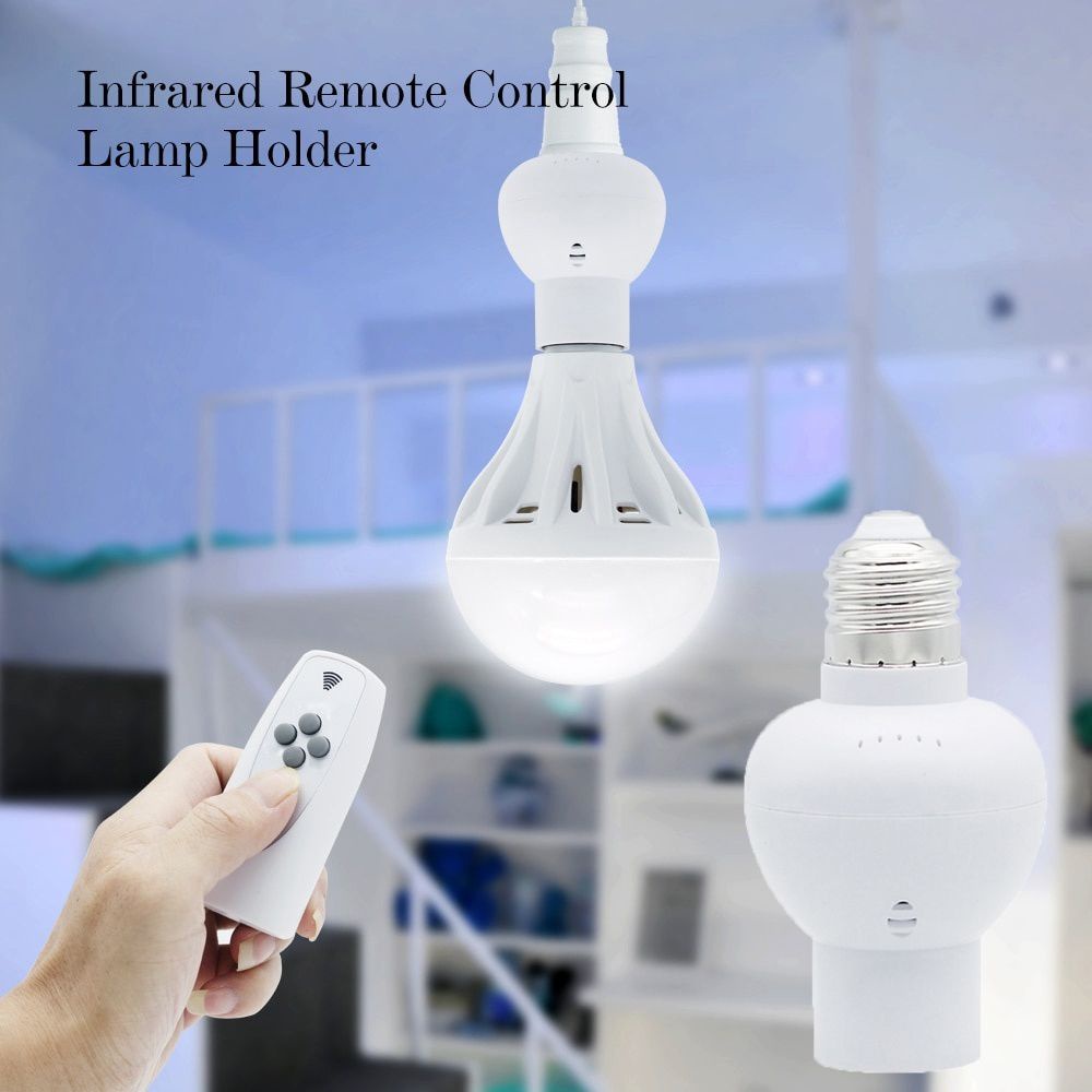 Bộ đui đèn không dây 220V R27 có điều khiển từ xa tiện lợi