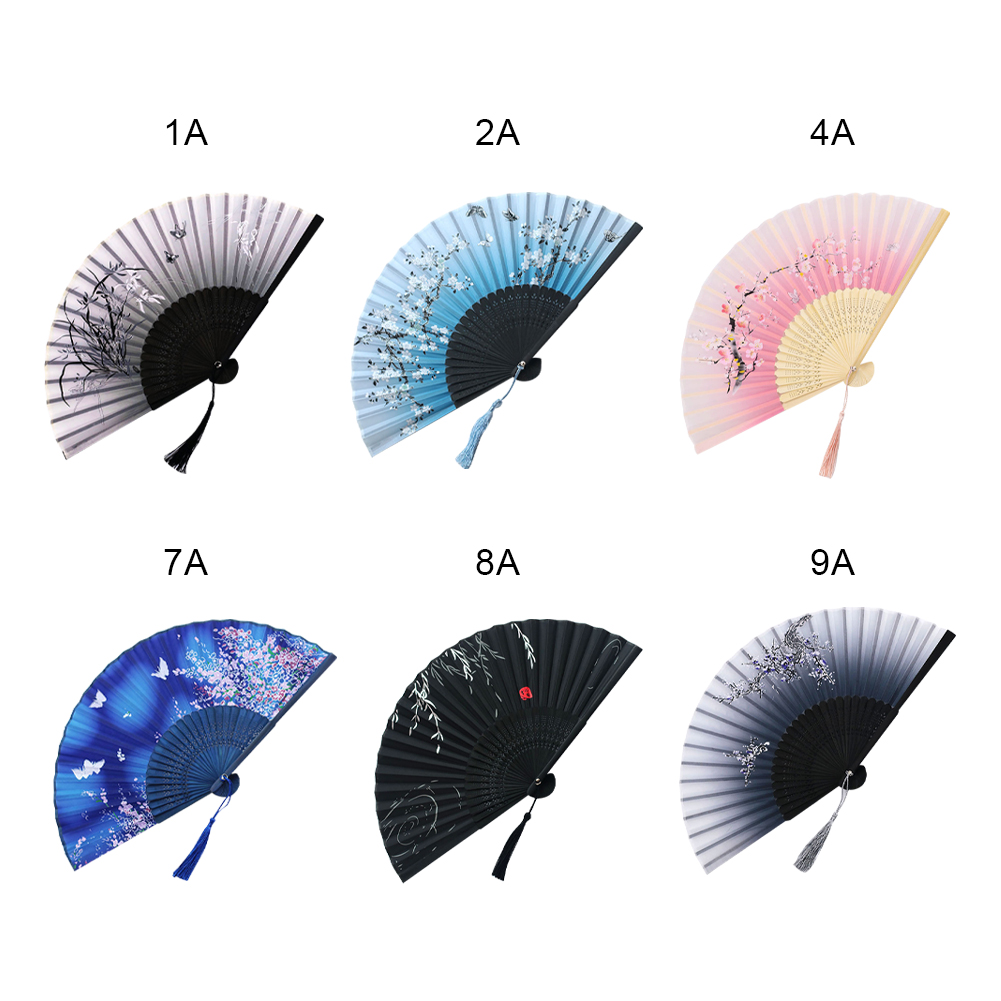 Quạt Xếp Jp5 Phong Cách Trung Hoa Cổ Điển 17.78 cm
