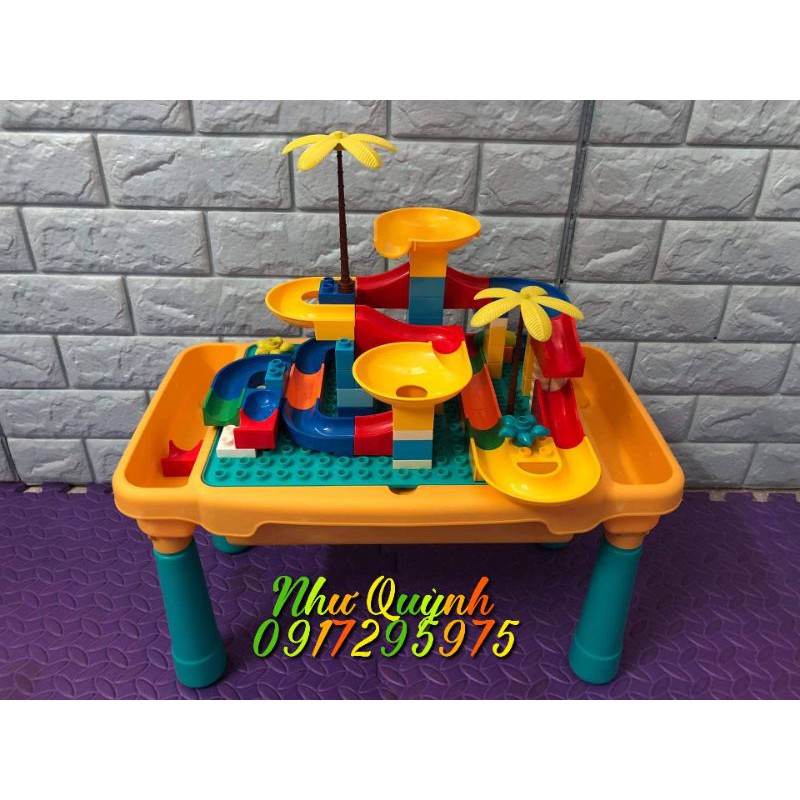 Bàn Lego100 MẢNH LẮP RÁP CẦU TRƯỢT LĂN BI