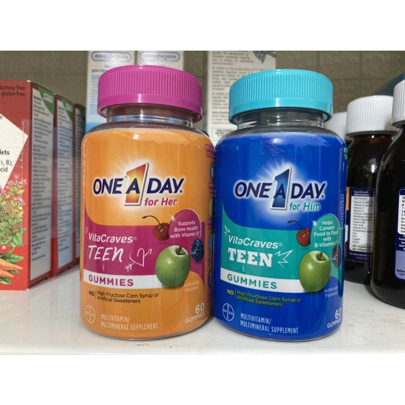 Kẹo Vitamin One A Day Teen cho bé gái, trai For Her, For Him