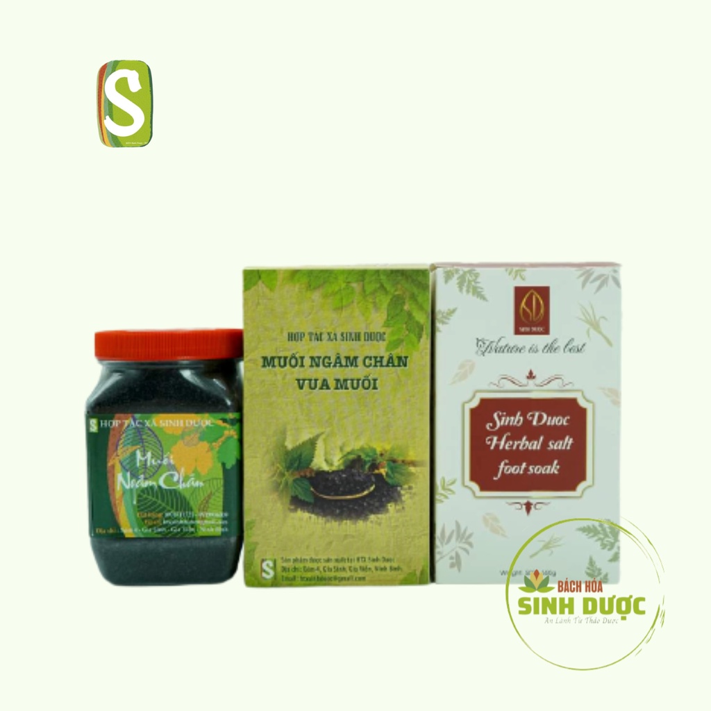 Muối Ngâm Chân Thảo Dược HTX Sinh Dược 550gr