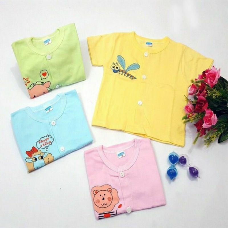 Áo Sơ Sinh Cộc Tay Cho Bé 3-10kg