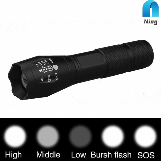 Đèn Pin T6 Led Siêu Sáng 18650 Lm Dùng Cho Các Hoạt Động Ngoài Trời