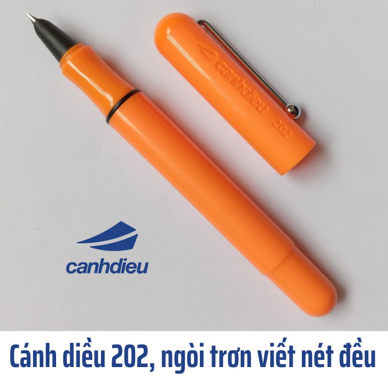bút máy luyện chữ đẹp bút cánh diều 202, ngòi viết nét đều êm trơn