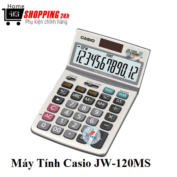 Máy Tính Casio JW-120MS - Chính Hãng Bảo Hành 7 Năm