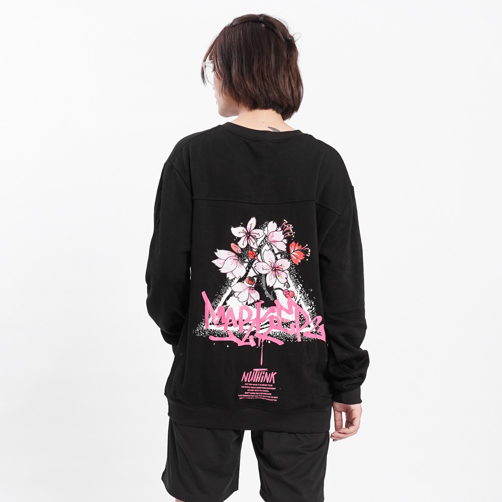 Áo SWEATER FLOWER Unisex N7 Dài Tay Oversize Nỉ Nam Nữ Basic Form Rộng Hàn Quốc Ulzzang Phong Cách Cá Tính | BigBuy360 - bigbuy360.vn