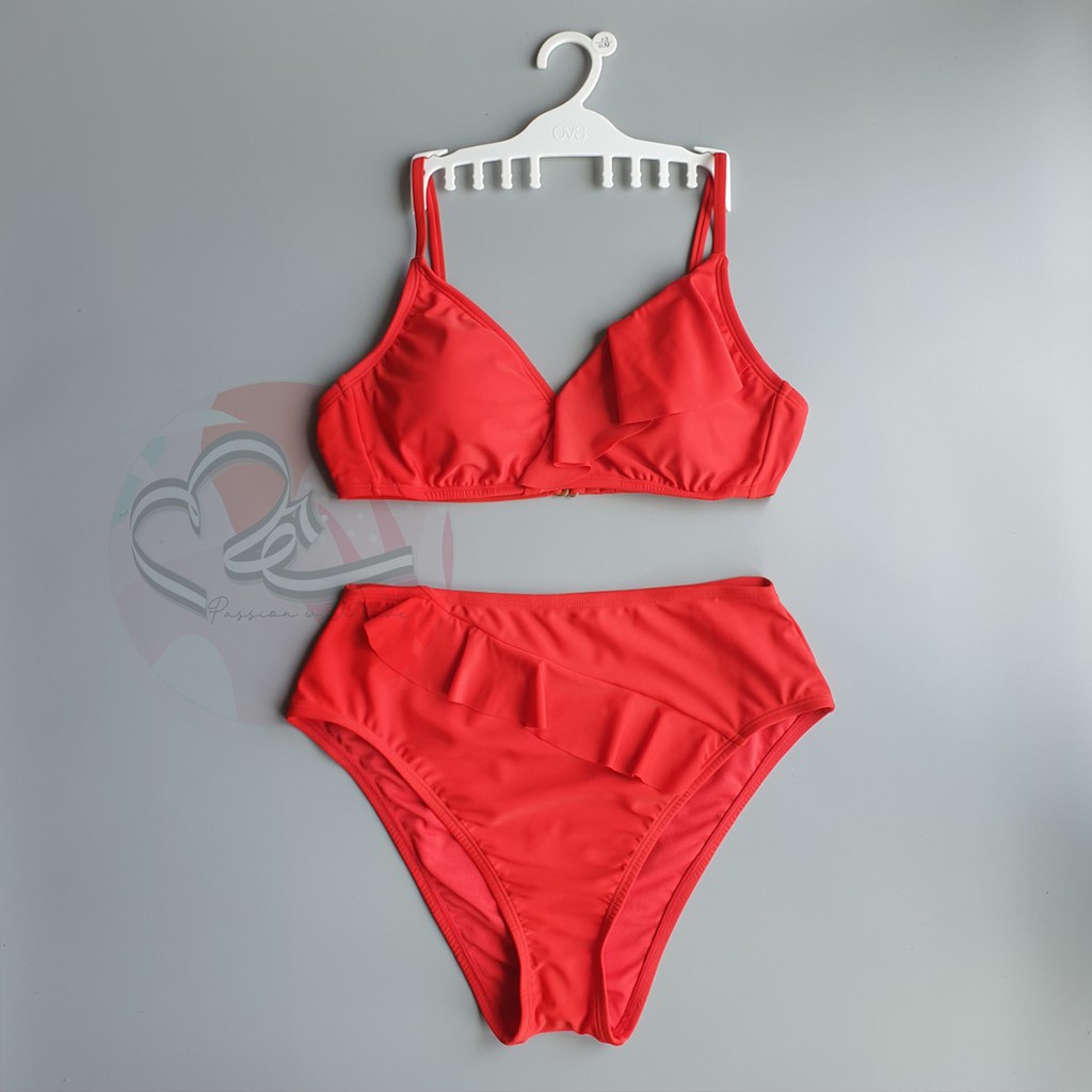 Bộ bơi hai mảnh bèo nhấn lưng cao shade and shore cổ điển xuất khẩu Mỹ