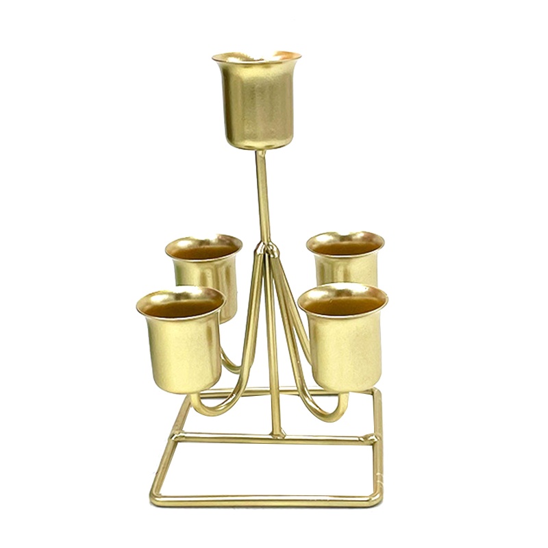 Giá Đỡ Đèn Cầy Bằng Sắt Phong Cách Châu Âu Độc Đáo Trang Trí Bàn Ăn / Tiệc Cưới