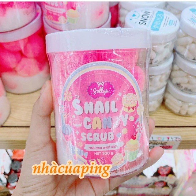 TẨY DA CHẾT CƠ THỂ SNAIL CANDY SCRUB JELLYS THÁI LAN CHÍNH HÃNG - 8411