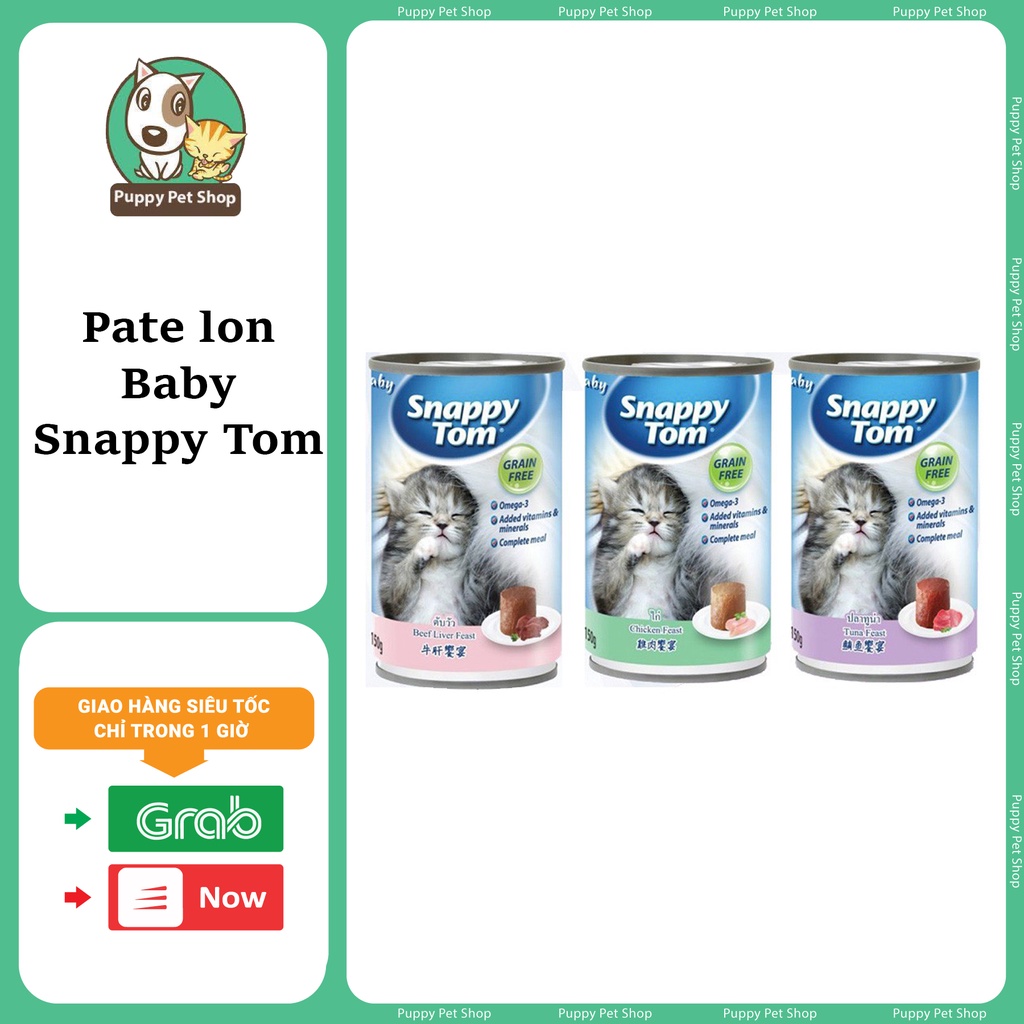 Pate baby SNAPPY TOM 150gr - dành cho mèo con