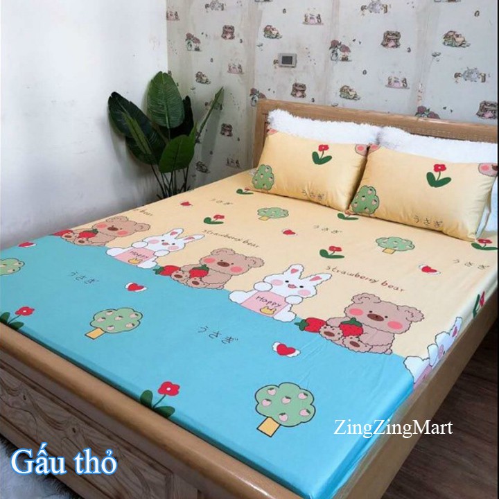 Ga chống thấm Cotton, Drap chống nước loại dày dặn siêu chống thấm cho bé yêu, người cao tuổi - ZingZingMart