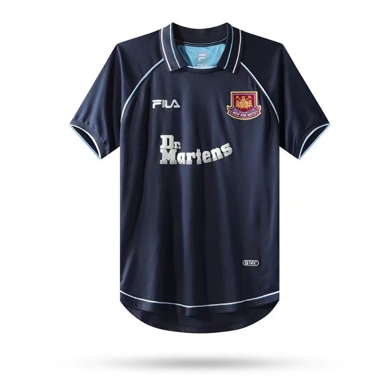 Áo Thun Thể Thao Tay Ngắn Phong Cách Đội Tây Ham 1999-2001 S-XXL