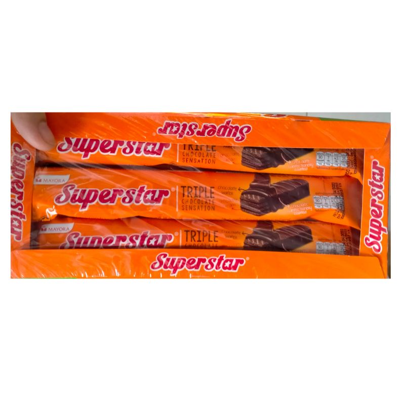 Bánh xốp phủ Sôcôla Superstar 192 g màu cam