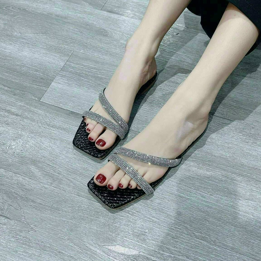 Dép Nữ Bệt Dây kim tuyến sang chảnh hàng chuẩn size