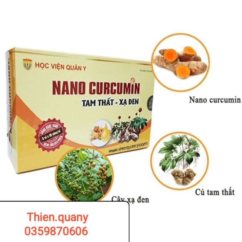 Nano Curcumin Tam Thất Xạ Đen - Học viện Quân Y | BigBuy360 - bigbuy360.vn