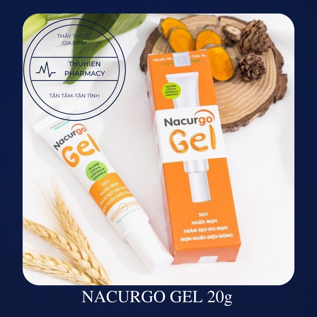 [Chính Hãng] NACURGO GEL 20g - Ngừa mụn, thâm sẹo do mụn, mụn ngứa diện rộng