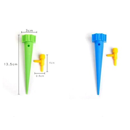 PVN25309 Đầu tưới nhỏ giọt gắn vỏ chai nhựa có đầu béc điều chỉnh lưu lượng tưới lắp vừa hầu hết chai nước ngọt